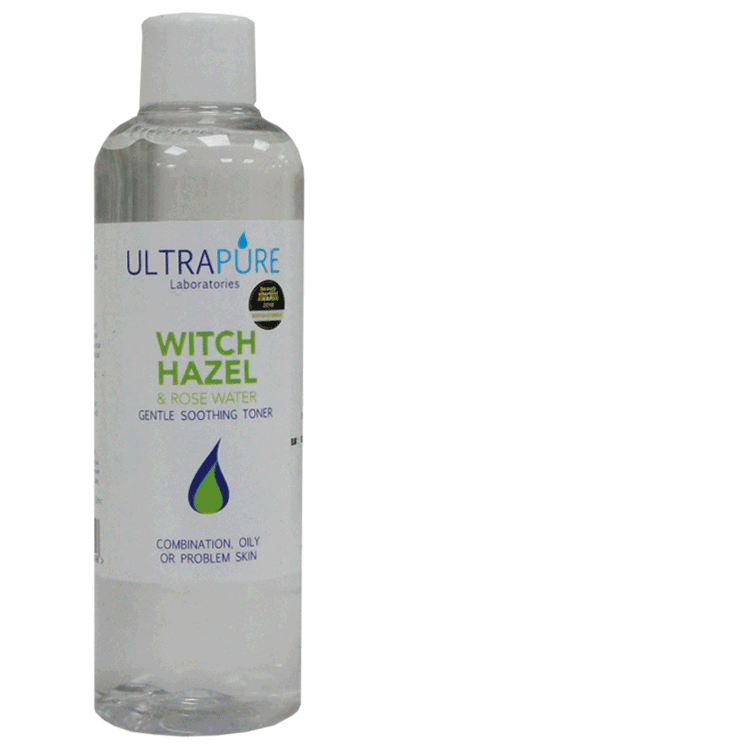 Ultrareines Hamamelis- und Rosenwasser, 125 ml – sanftes, beruhigendes Gesichtswasser
