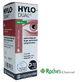 hylo dual 7.5ml long life eye lubricant dry irritated roches chemist bray  local vevay wicklow ireland irish pharmacy dublin limerick cork limerick  tralee