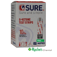 4Sure Beta-Ketone Diabetic Test Strips x 10
