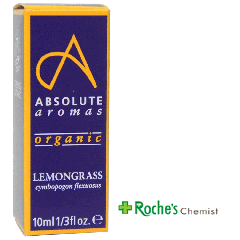 Absolute Aromas Organic Lemongrass Oil 10ml