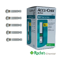 Accu-Chek Active Test Strips 1 x 50 + Softclix lancets x 5 for Gestational Diabetes