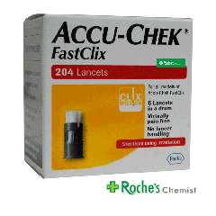 AccuChek FastClix x 204 Diabetic Lancets