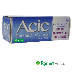 Acic 5% Aciclovir Cold Sore Cream 2g