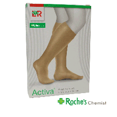 Activa Compression Hosiery Class 1 Below Knee - Closed Toe -  Extra Large 