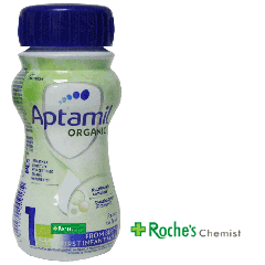 Aptamil 1 First ORGANIC Infant Milk Ready To Feed, 200ml x 4