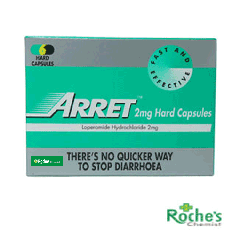 Arret capsules x 6 for diarrhoea