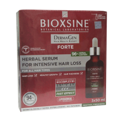 Bioxsine Forte Herbal Serum 3 x 50ml - For Intensive Hair Loss