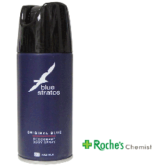 Blue Stratos Deodorant Body Spray for Men 150ml Edt

