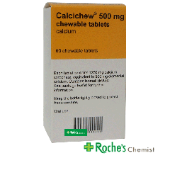 Calcichew Calcium Carbonate tablets 500mg x 60 - For Bone health