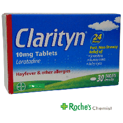 Clarityn Tablets 10mg x 30 - For Hayfever and Allergies