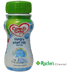 Cow and Gate Hungry Infant Milk 200ml x 12 - From Birth