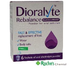 Dioralyte Rebalance Sachets Blackcurrant x 6 - For dehydration