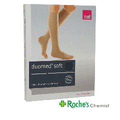 Duomed Soft Compression Class 2 Stockings - Below Knee - Open Toe