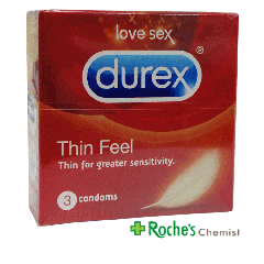 Durex Thin Feel Condoms x 3