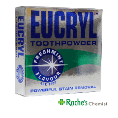 Eucryl Toothpowder Freshmint 50g Stain Remover