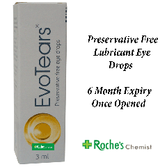 EvoTears 3ml - Preservative Free Lubricant Eye Drops
