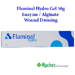 Flaminal Hydro Alginate / Enzyme Gel 50g - For slightly to moderately exuding wounds 