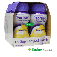 Fortisip Compact Protein 4 x 125g - Banana Flavour