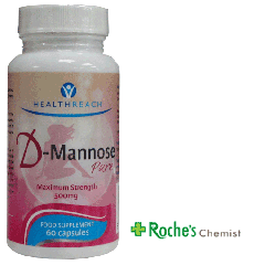 Healthreach D-Mannose 500mg x 60 capsules