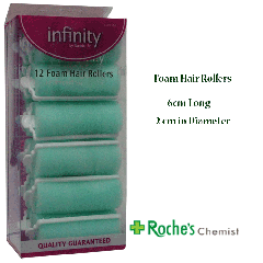 Infinity Hair Rollers Green x 12