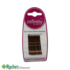 Infinity Brown Hairclips 18 x 4.5cm