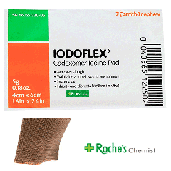 Iodoflex 4cm x 6cm  x 5 dressings