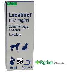 Laxatract Syrup 50ml - For constipation in cats and dogs