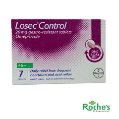 Losec Control 20mg tablets x 7 Omeprazole