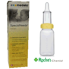 Medela Hauberman Feeding Bottle and Teat x 1 - For babies with cleft palates / lips