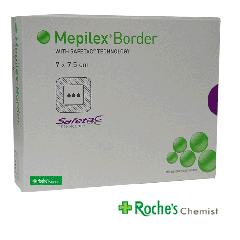 Mepilex Border Lite 7.5cm x 7.5cm x 10 dressings