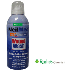 Neilmed Wound Wash 177g - Sterile Saline in an aerosol