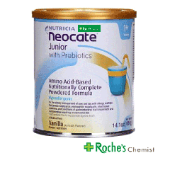 Neocate Junior Follow On Milk 400g for Milk and Lactose intolerant children - Vanilla Flavour