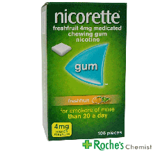 Nicorette Gum 4mg 105 pieces - Freshfruit Flavour