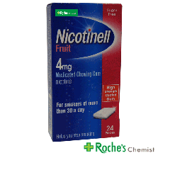 Nicotinell 4mg Nicotine Chewing Gum 24 pieces -  Fruit Flavour