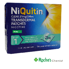 Niquitin Clear 21mg patches x 14 patches - Stop Smoking Aid