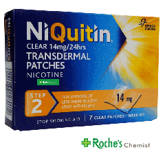 Niquitin Clear Step 2 14mg x 7 Patches  - Stop Smoking Aid