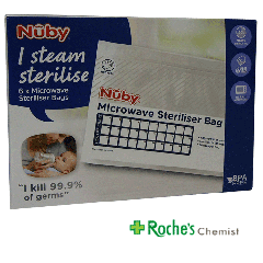 Nuby I Steam Sterilise x 6 Microwave bags