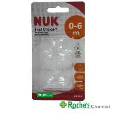 NUK First Choice Silicone Anti-Colic Teats  x 2 - For 0 - 6 months