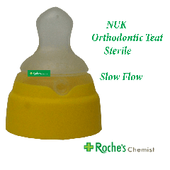 NUK Orthodontic Bottle Teat  x 24 Sterile - Slow Flow
