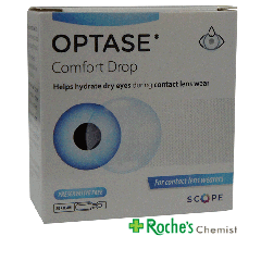 Optase Comfort Drop 20 x 0.4ml - Eye Lubricant for Contact lens wearers
