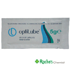 Optilube Sterile Lubricating Jelly 5g Sachets x 5 - For use with inserting urinary catheters