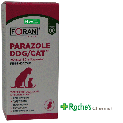 Parazole Dog / Cat Wormer Suspension 100ml - To treat most common types of worm