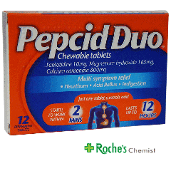 Pepcid Duo Chewable tablets x 12