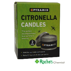 Pyramid Citronella Candles x 2
