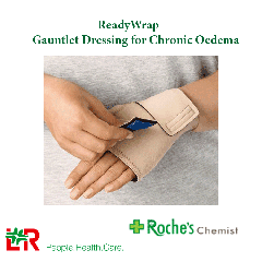 ReadyWrap Adjustable Compression Garment with Velcro Straps for Chronic Oedema - Gauntlet