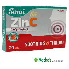 Sona Zinc Chewable tablets x 24