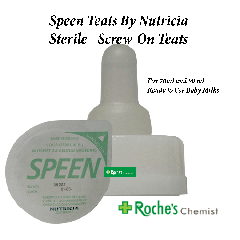 Speen Teats for Ready to Use 70ml and 90ml Bottles x  24 - Sterile Screw-on Teats for New Born babies by Nutricia