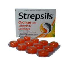 Strepsils Orange and Vitamin C Lozenges x 36