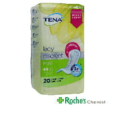Tena Lady Discreet Mini x 20 pads  - For Urine Incontinence in women
