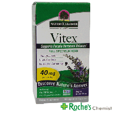 Vitex Agnus Castus 40mg x 90 capsules - For Supporting Female Hormonal balance